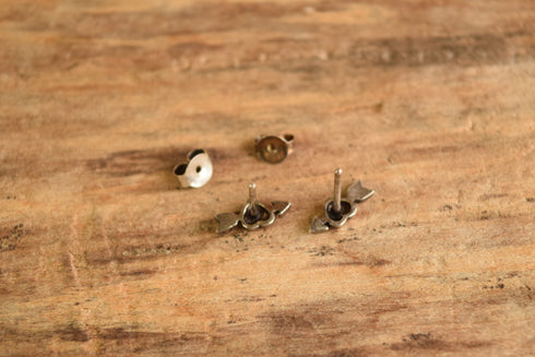 Arrow through Heart Sterling Earrings
